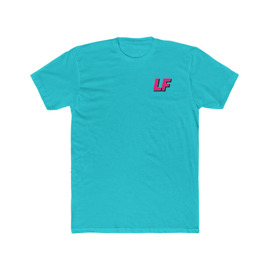 Loco Fits "LF" Hot Pink Pocket Logo Cotton Crew Tee