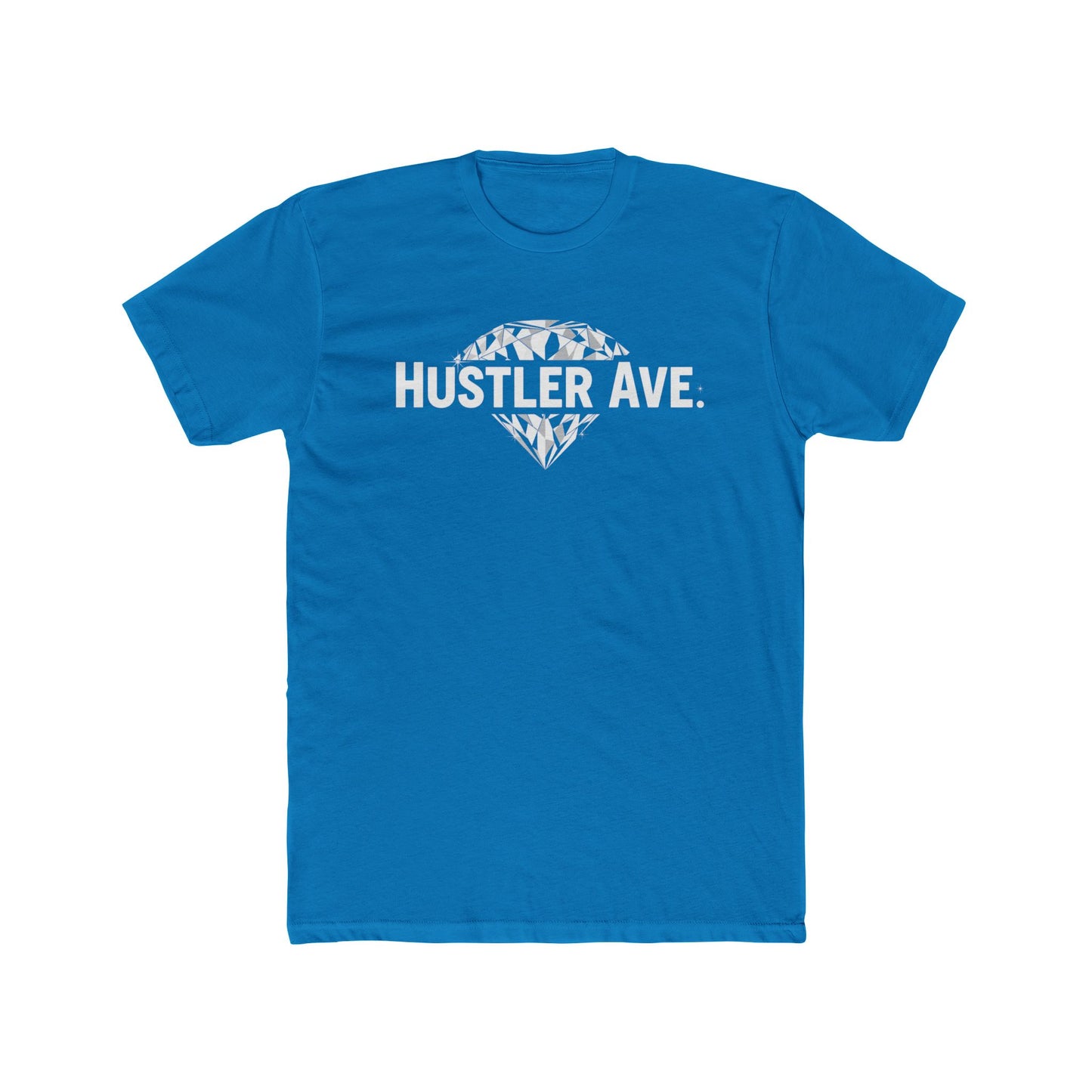 "Hustler Ave" Diamond Status Cotton Crew Tee