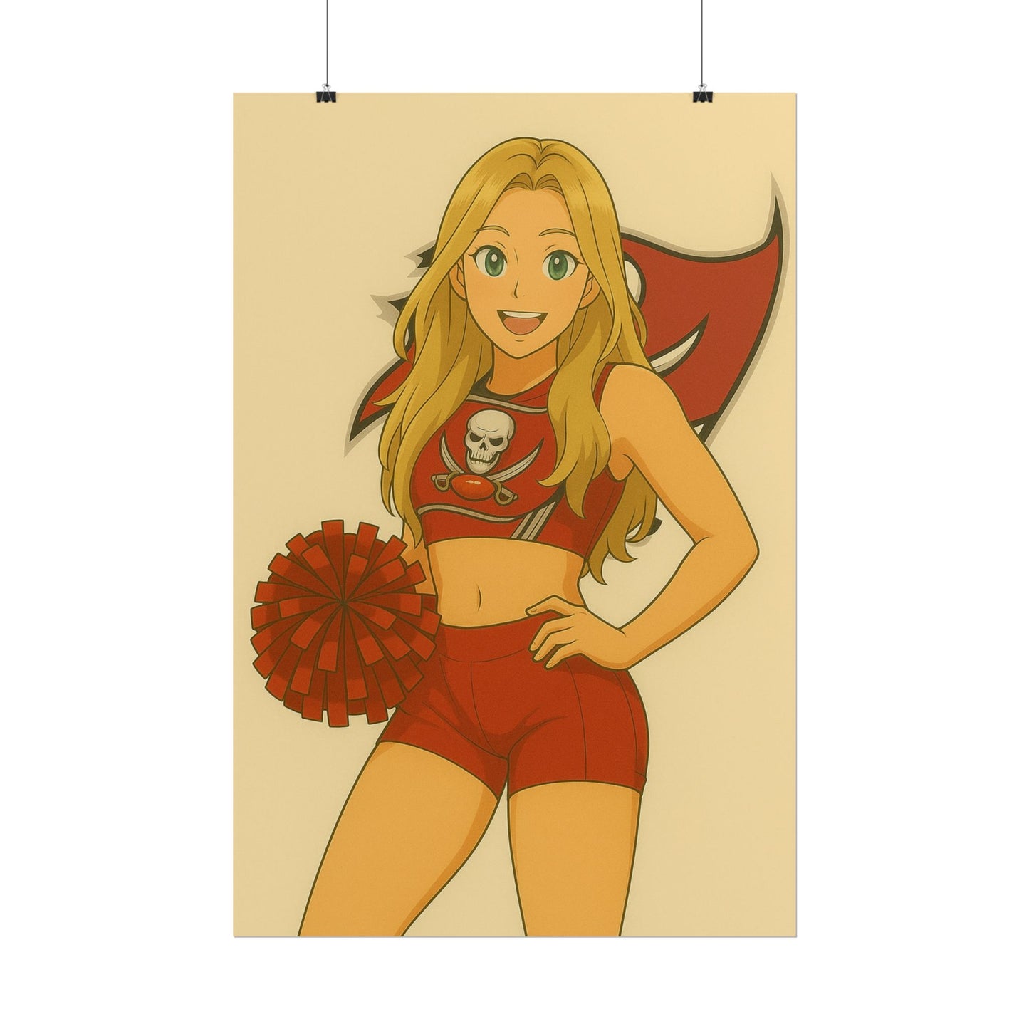 Loco Fits Anime Girls 'Buccaneers Cheerleader 1' Poster