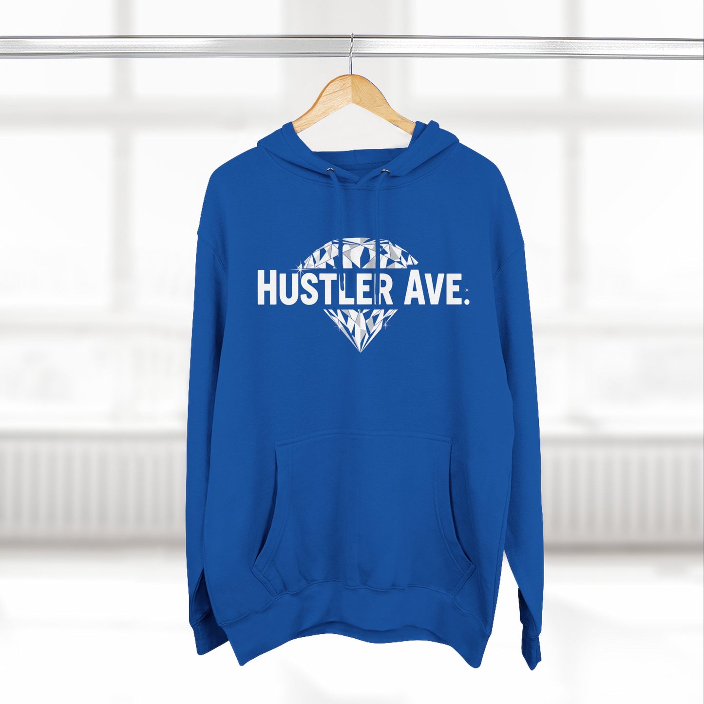 Base "Hustler Ave" Diamond Status College Hoodie