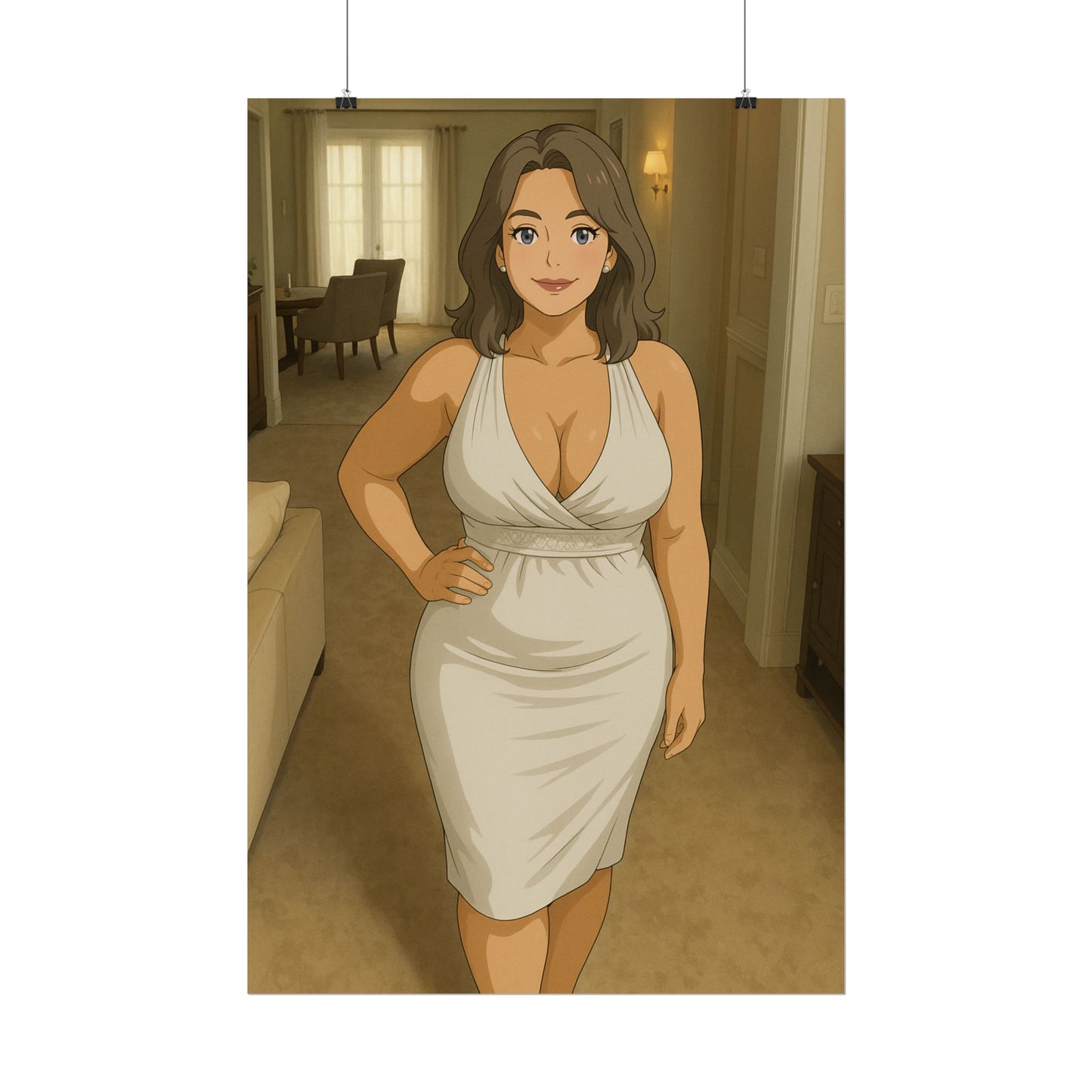 Loco Fits Anime Girls 'Come in for Dinner' Poster