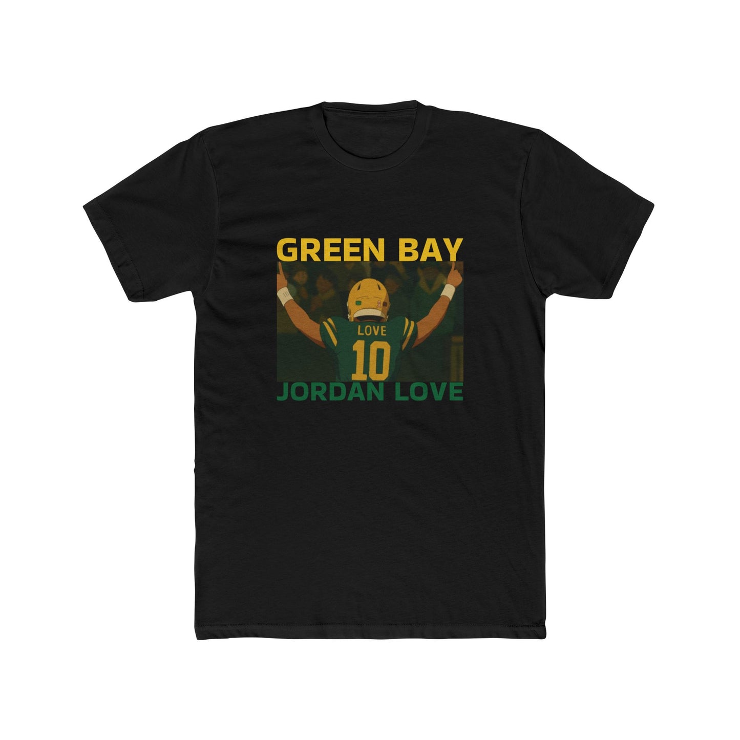 Anime Football 'Green Bay Jordan Love' Cotton Crew Tee