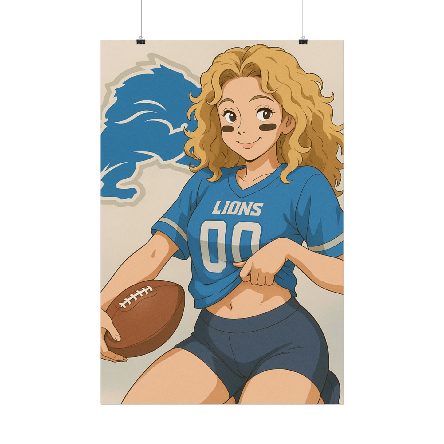 Loco Fits Anime Girls 'Lions Girl 2' Poster