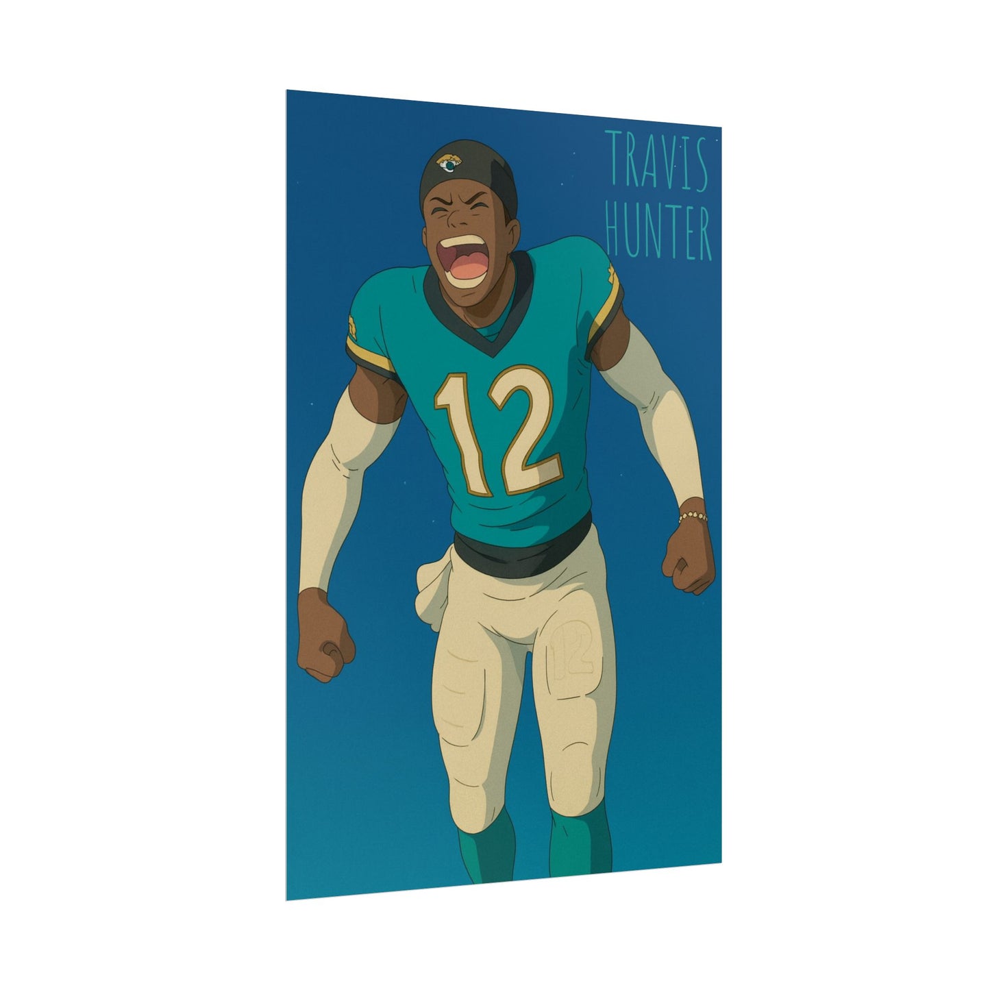 Loco Fits Anime Football 'Travis Hunter' Poster