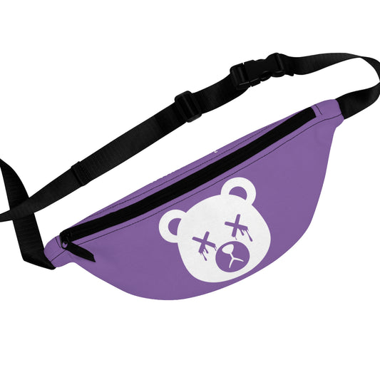 Light Purple w/ White Logo "Wicked Way" Dead Bear Head Fanny Pack