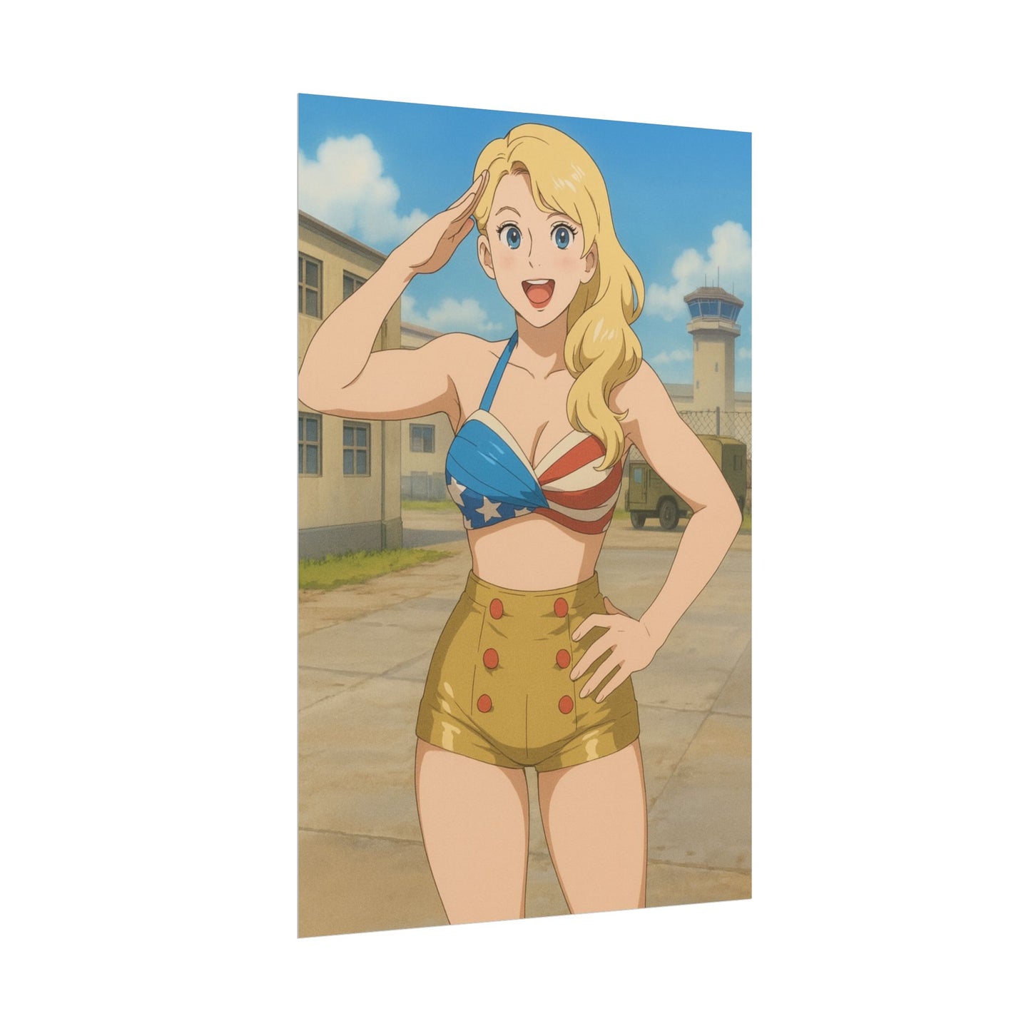 Loco Fits Anime Wrestling 'Salute Lacey Evans' Poster