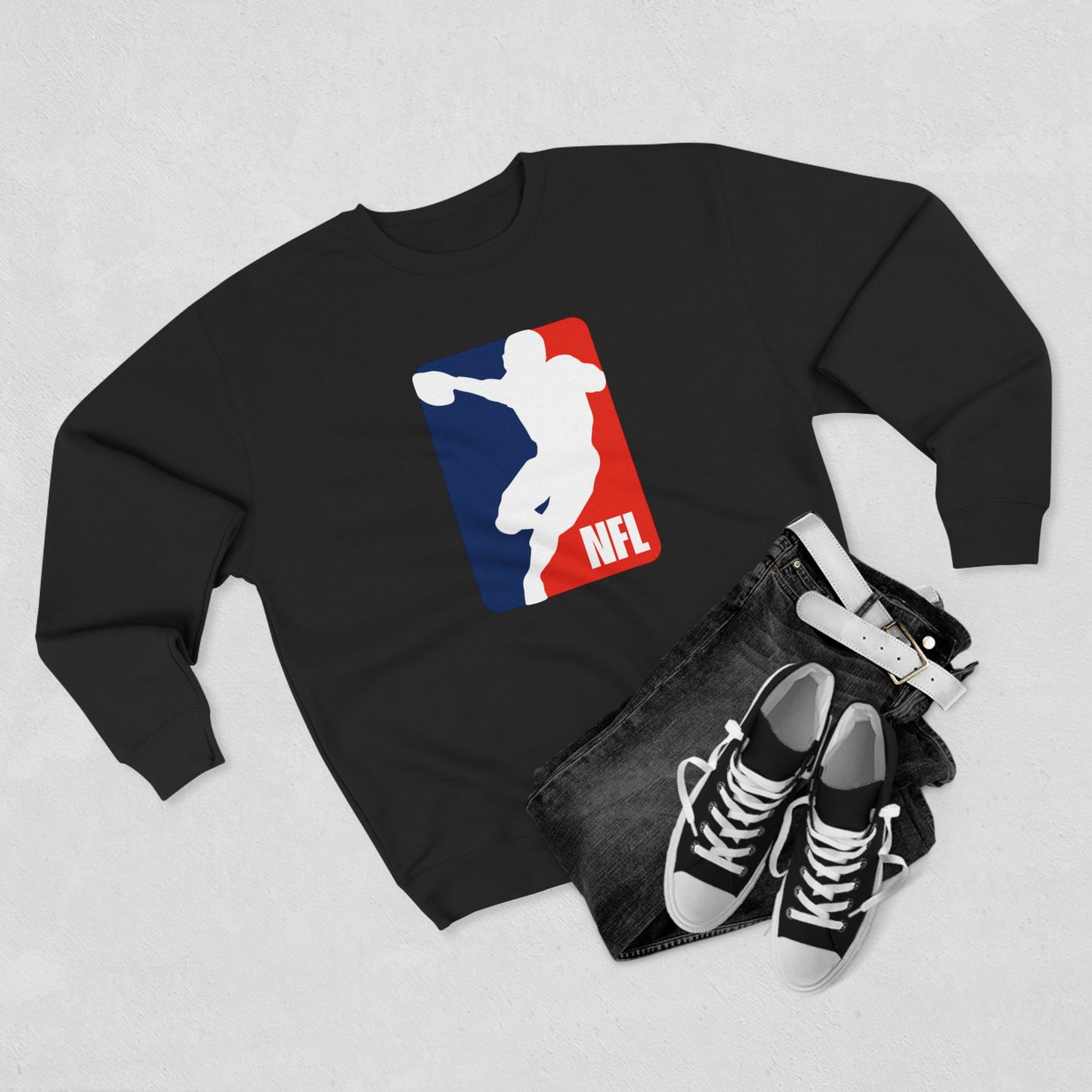 Loco Fits 'NFL Concept Logo' Crewneck Sweatshirt
