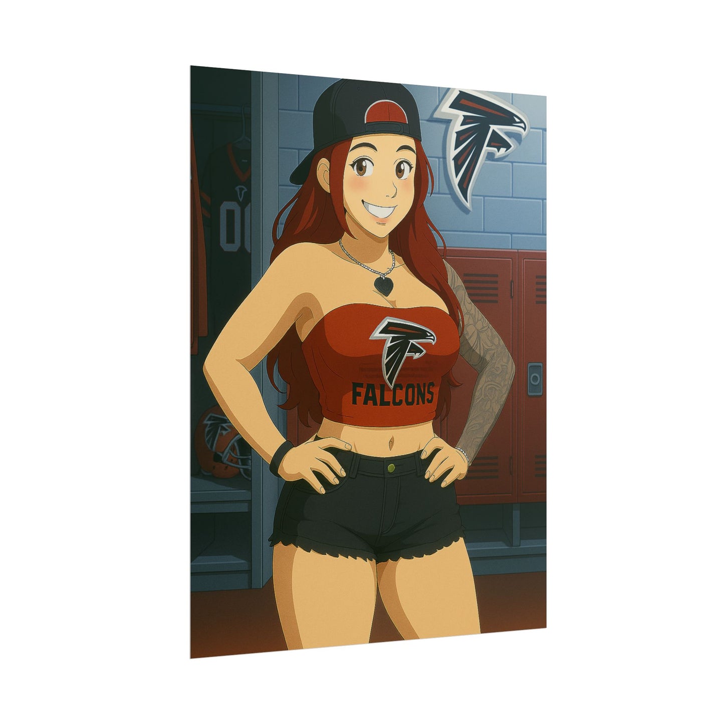 Loco Fits Anime Girls 'Falcons Girl Locker Room 2' Poster