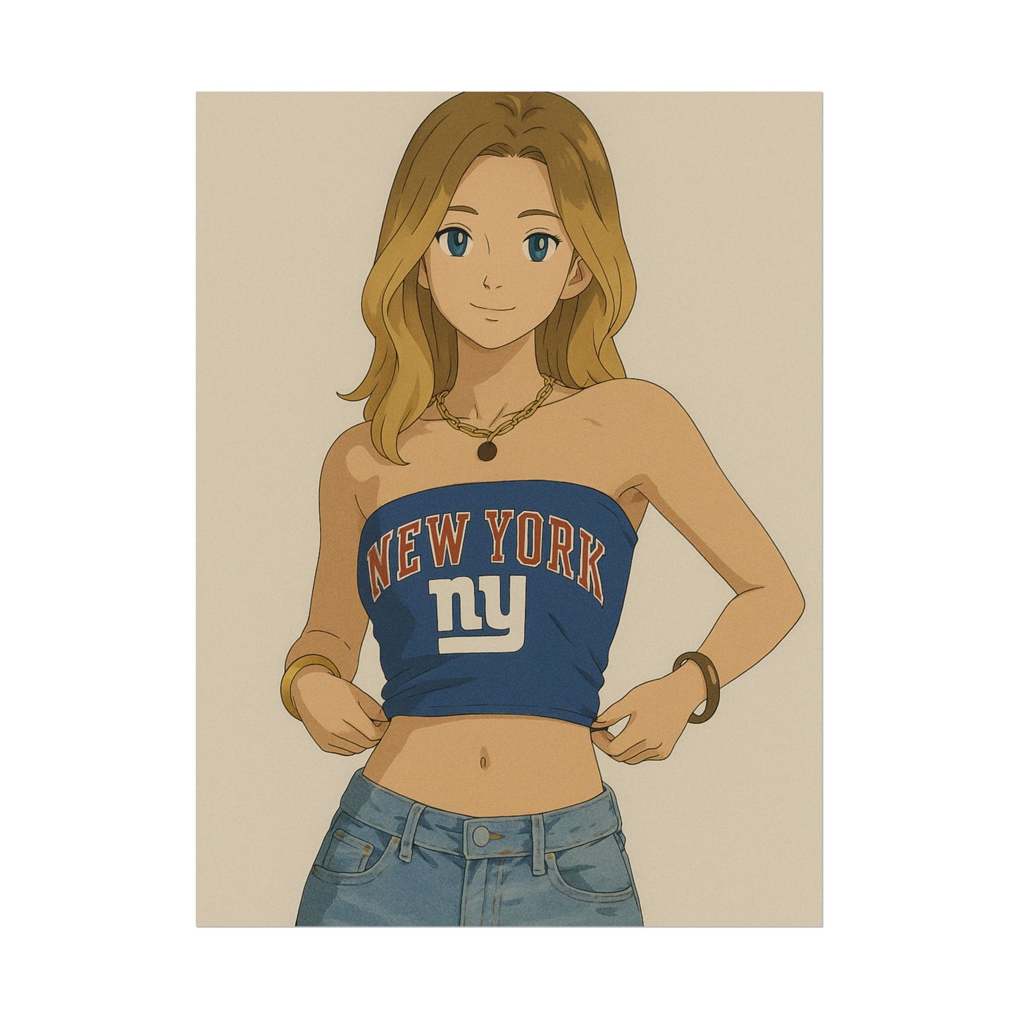 Loco Fits Anime Girls 'Giants Girl 1' Poster