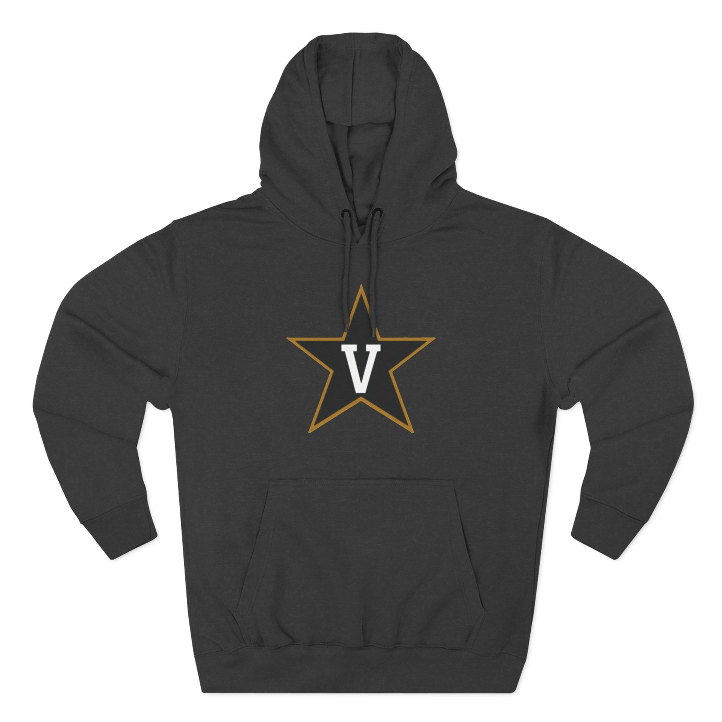 'Vanderbilt V Star' Three-Panel Fleece Hoodie