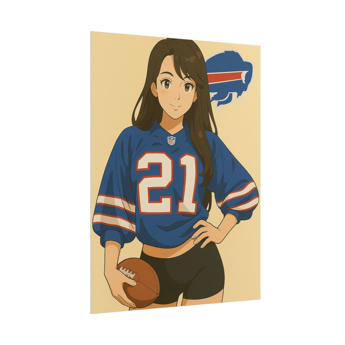 Loco Fits Anime Girls 'Bills Girl 1' Poster