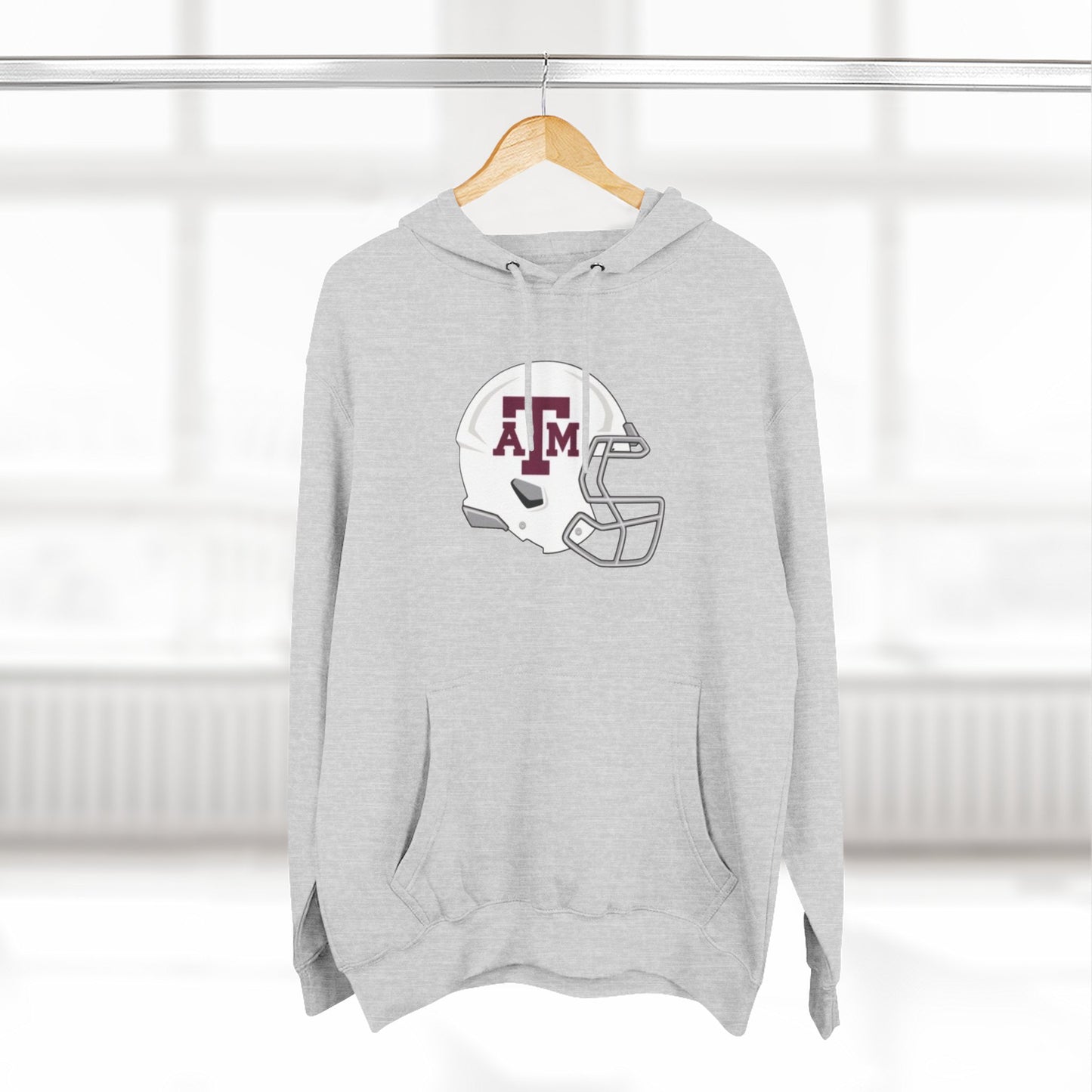 'Texas A&M Helmet' Three-Panel Fleece Hoodie