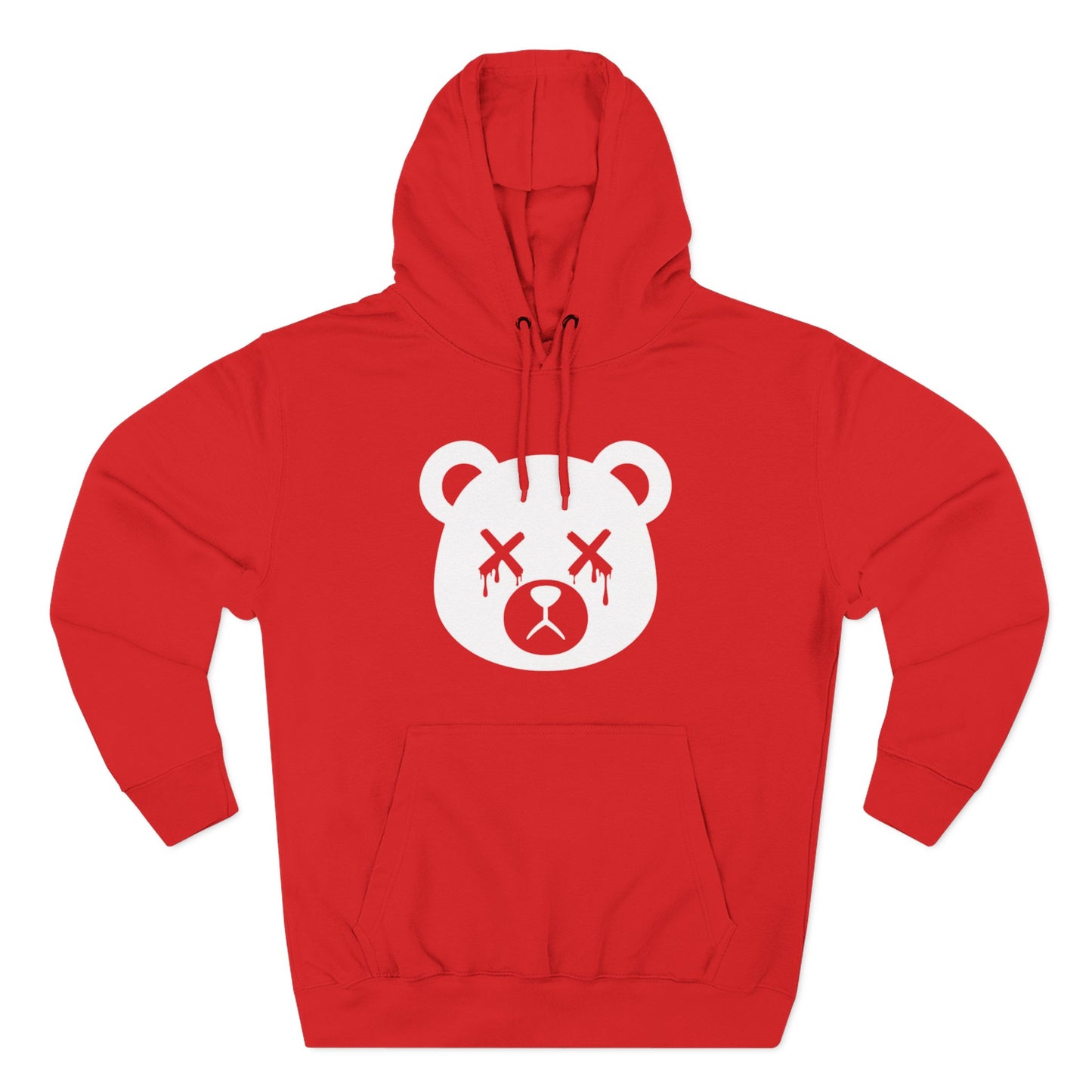 "Wicked Way" Dead Bear Head Solo White Logo Hoodie