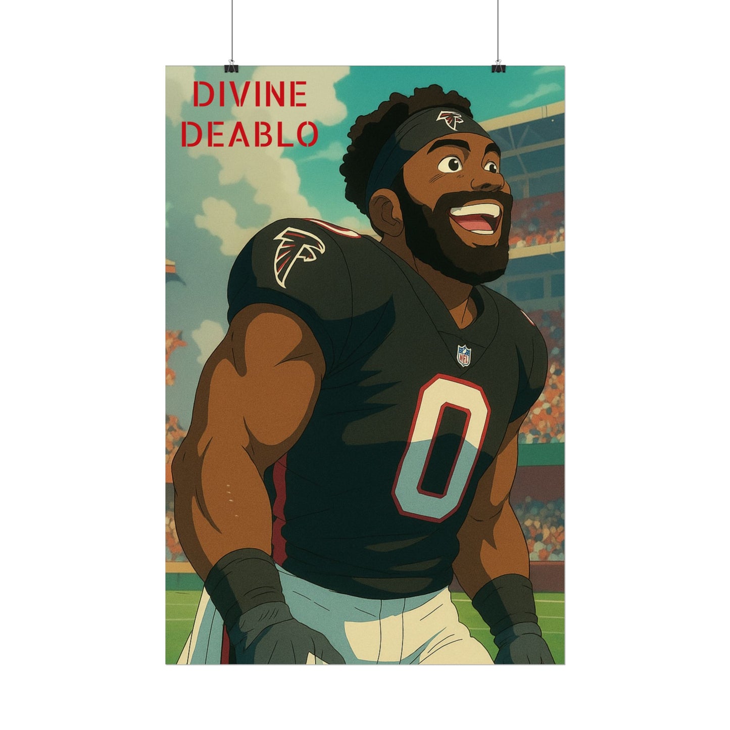 Loco Fits Anime Football 'Divine Deablo' Poster