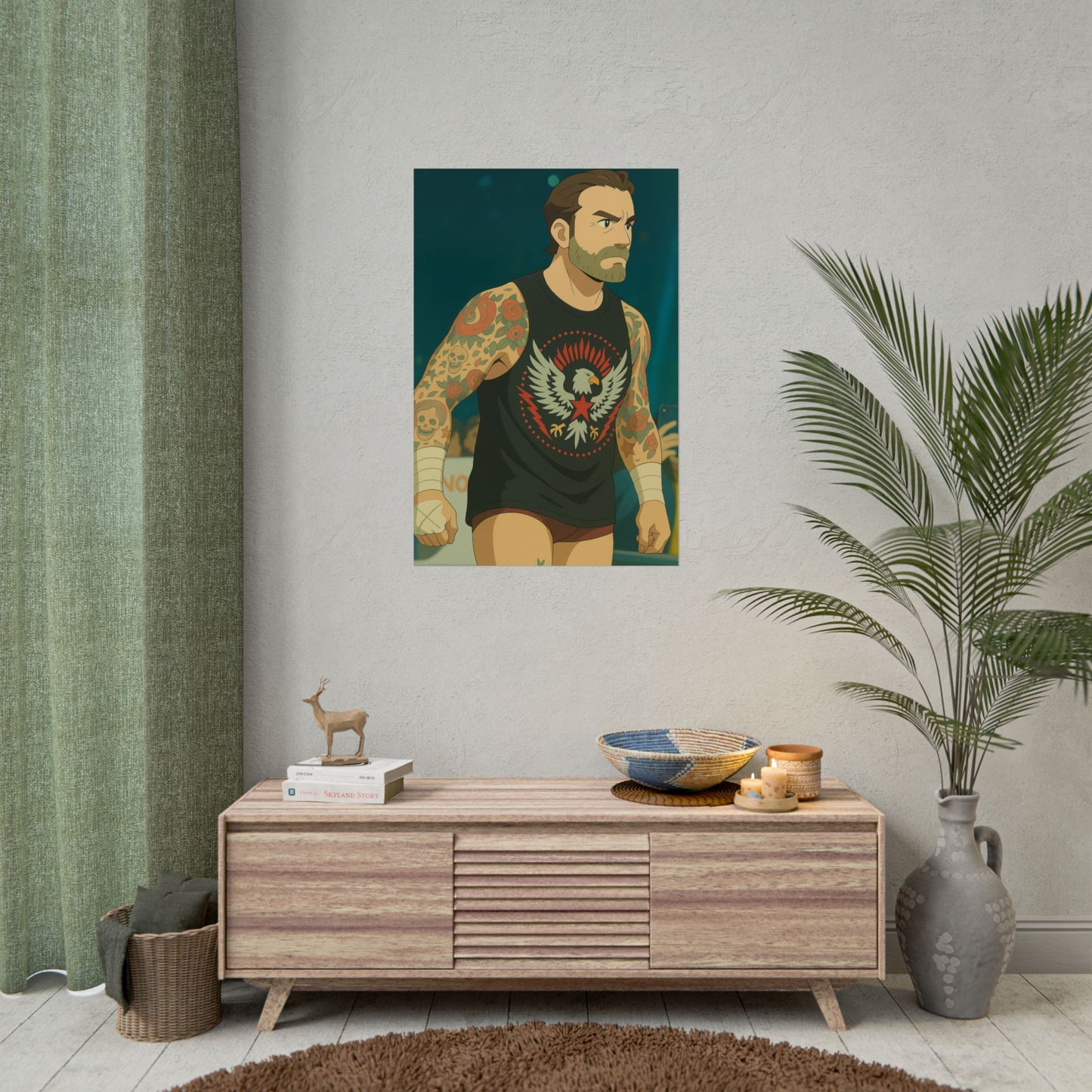 Loco Fits Anime Wrestling 'America's Punk' Poster