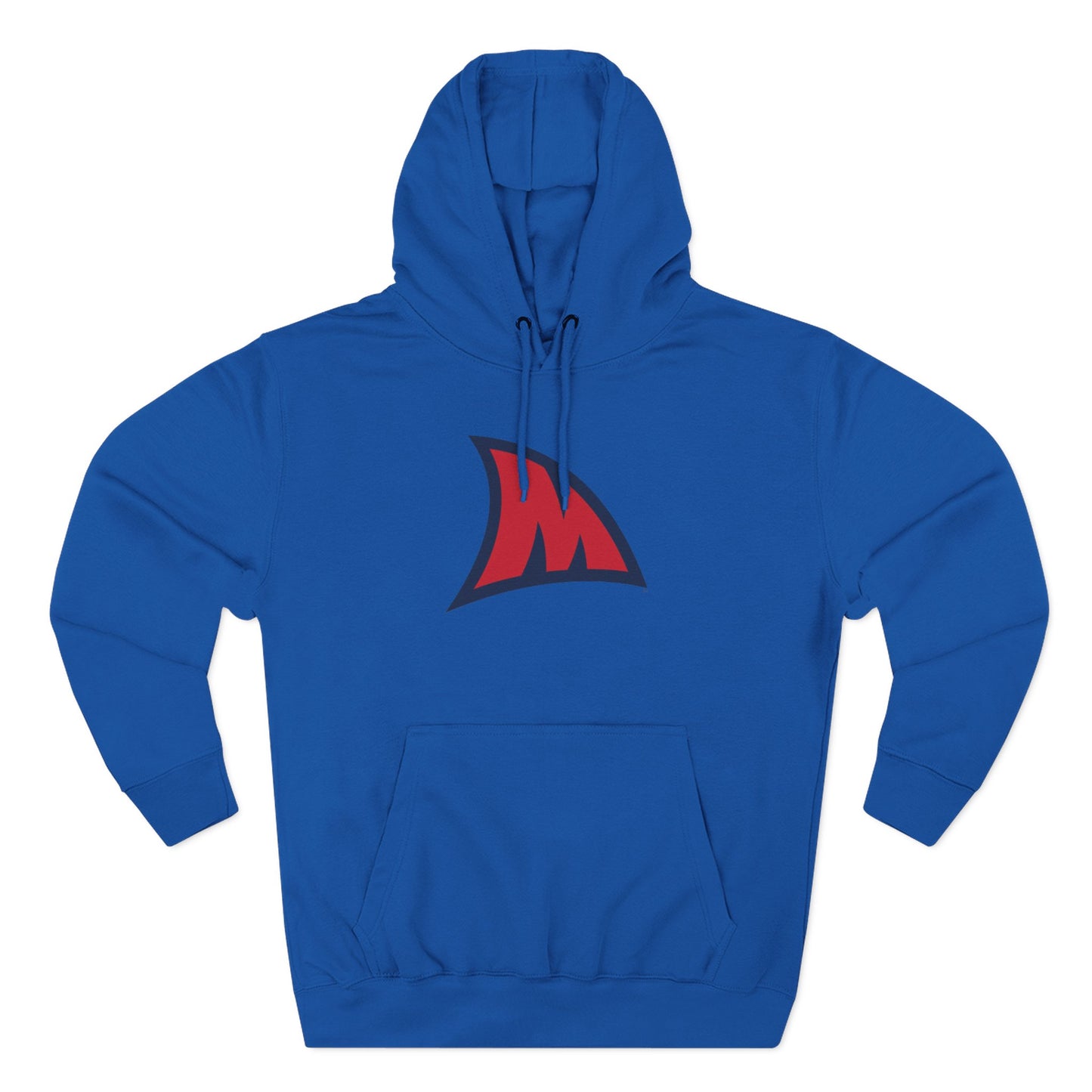 'Ole Miss Landshark M' Three-Panel Fleece Hoodie
