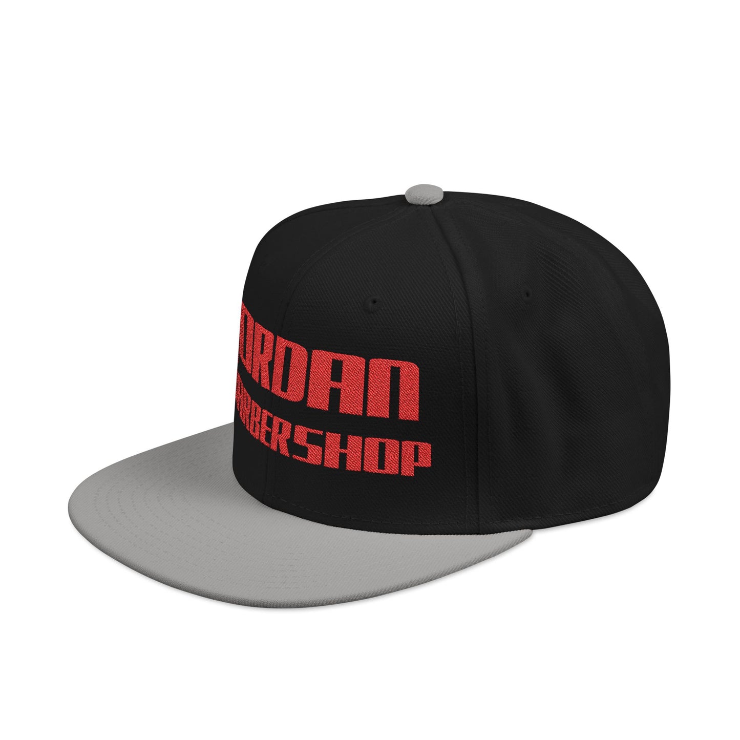 Jordan Barbershop Red Text Snapback