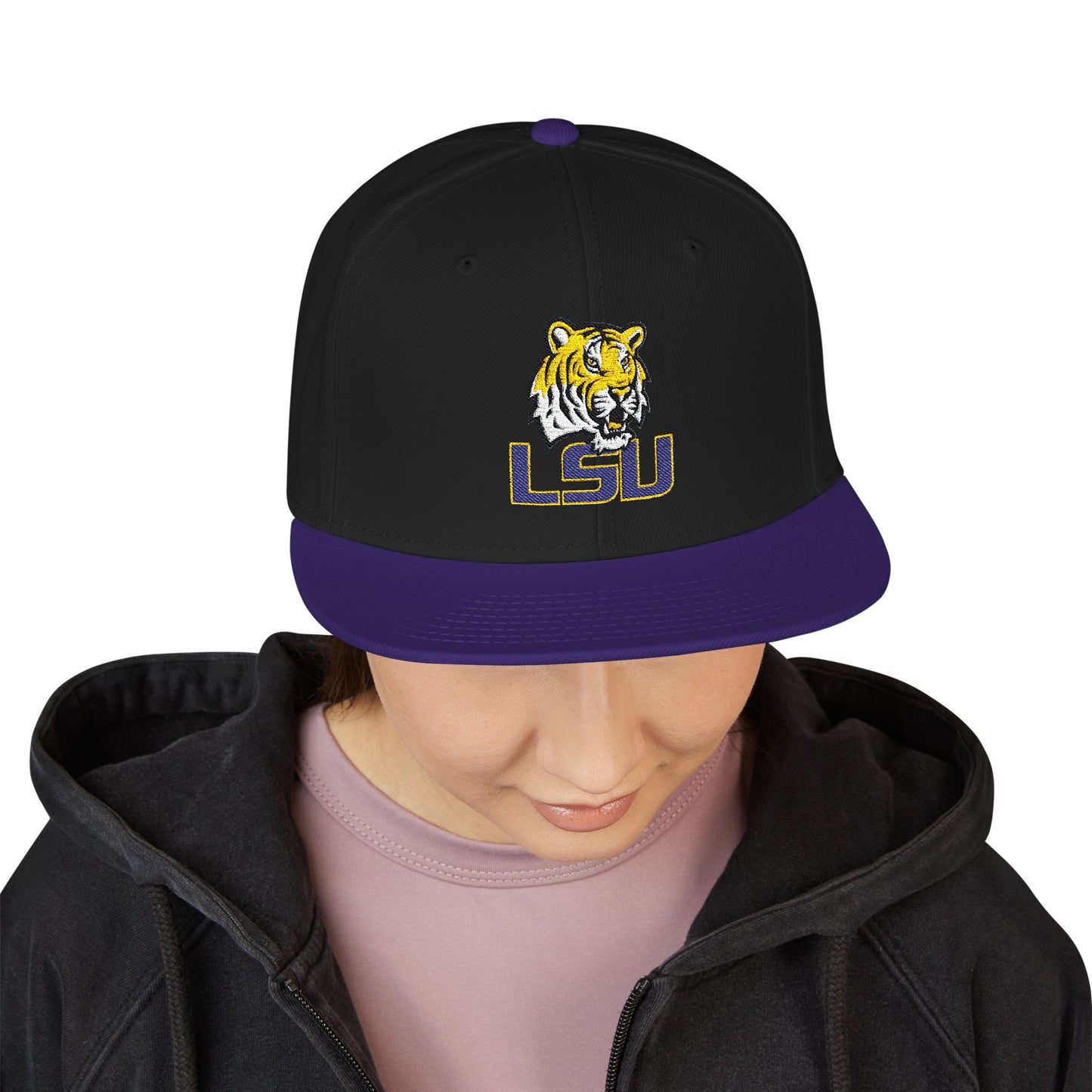'LSU Tiger Head' Logo Snapback