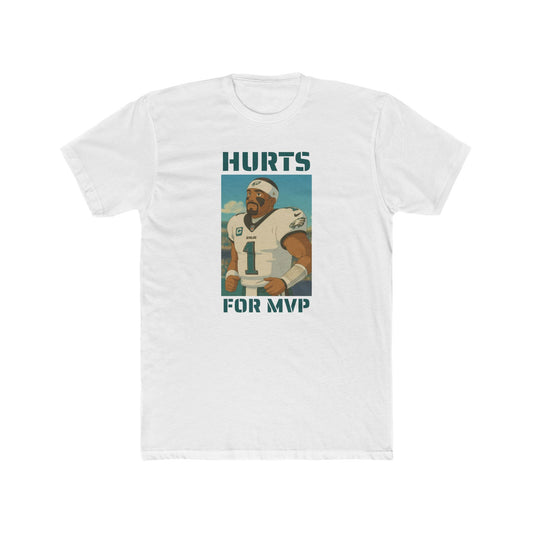 Anime Football 'Hurts For MVP' Cotton Crew Tee