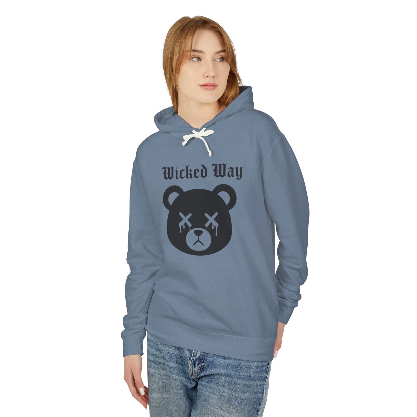 "Wicked Way" Deady Bear Head Graphic Hoodie