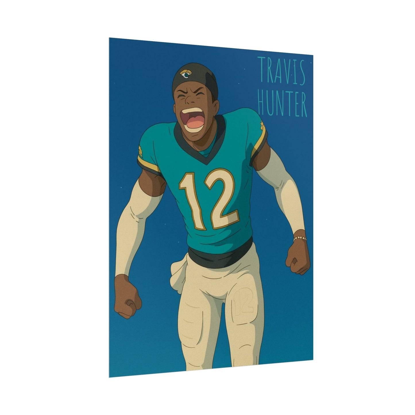 Loco Fits Anime Football 'Travis Hunter' Poster