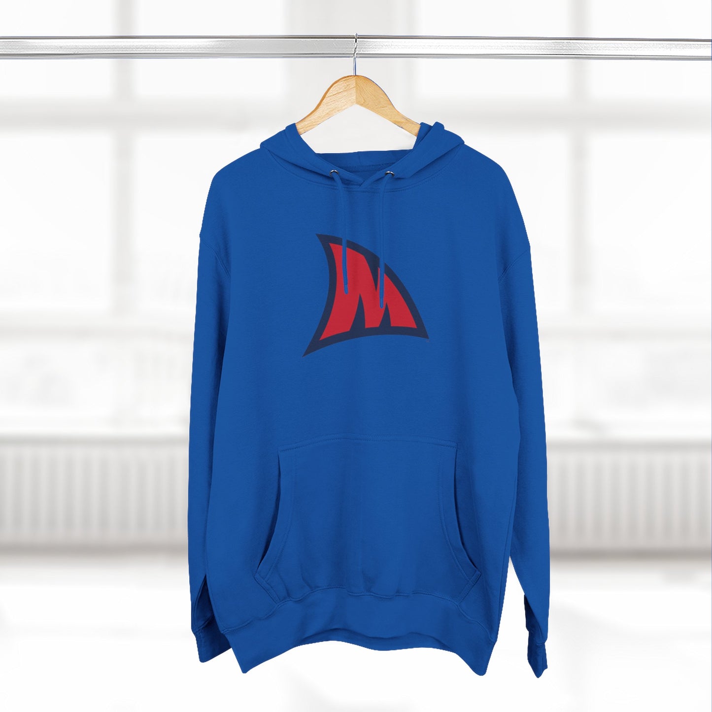 'Ole Miss Landshark M' Three-Panel Fleece Hoodie