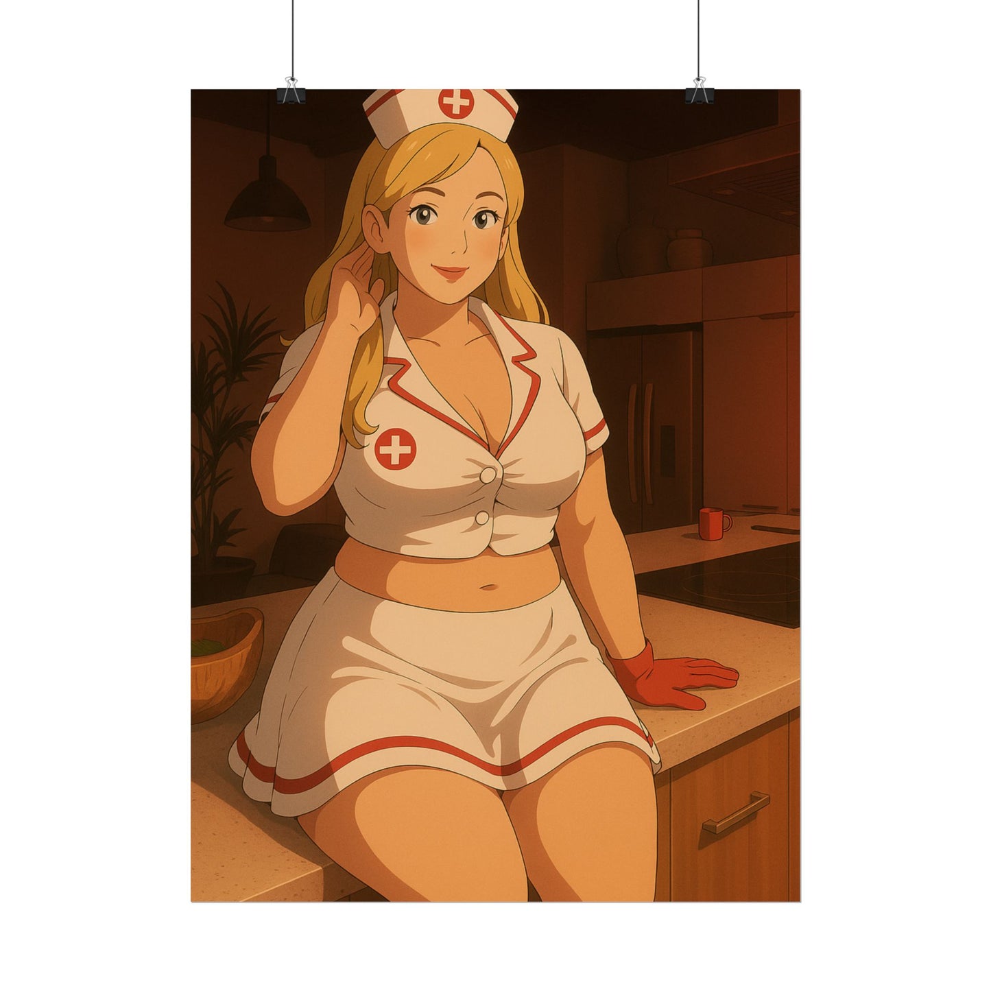 Loco Fits Anime Girls 'Hello Nurse' Poster