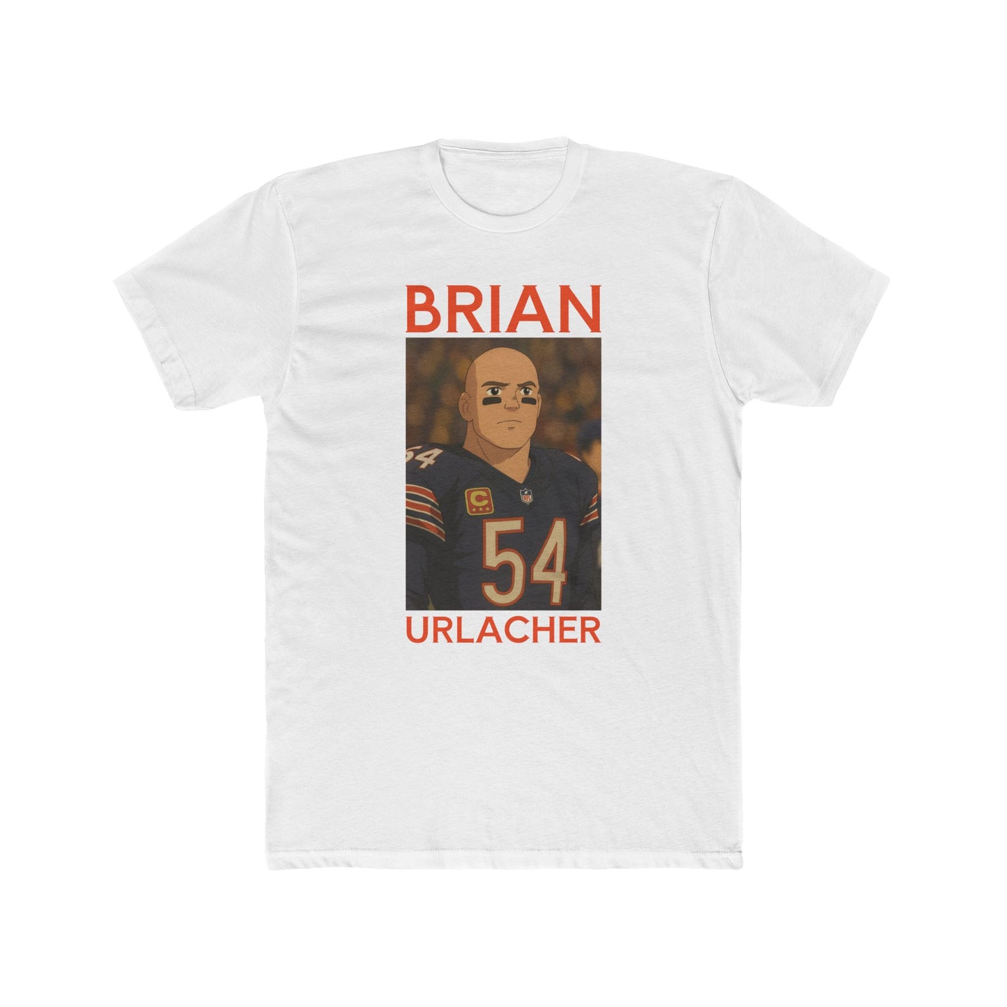 Anime Football 'Brian Urlacher' Cotton Crew Tee