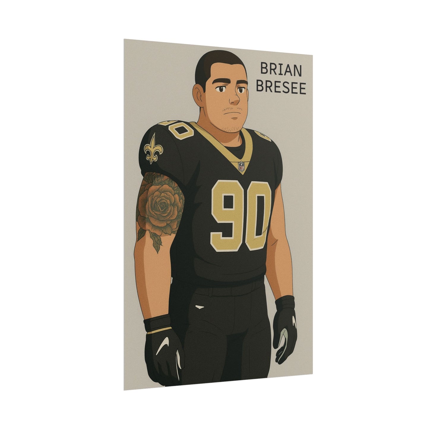Loco Fits Anime Football 'Brian Bresee' Poster