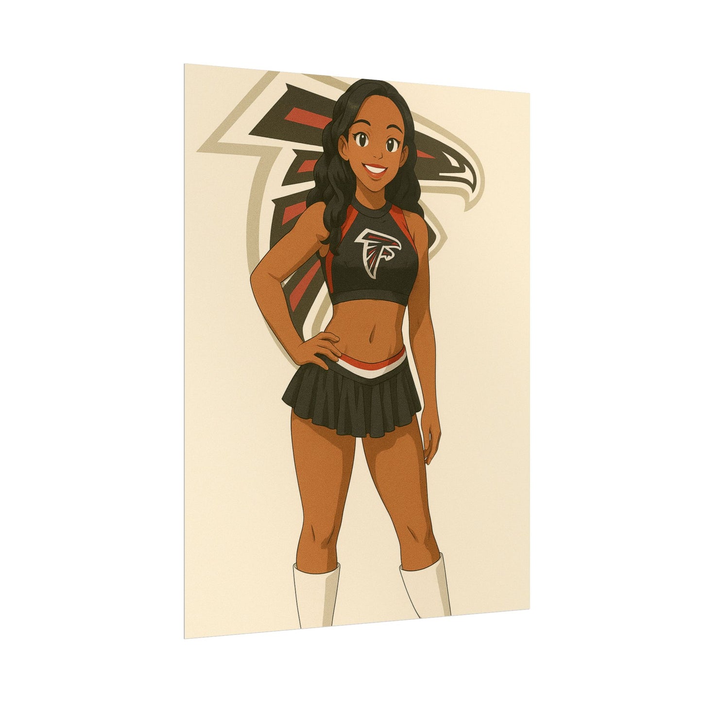 Loco Fits Anime Girls 'Falcons Cheerleader 1' Poster