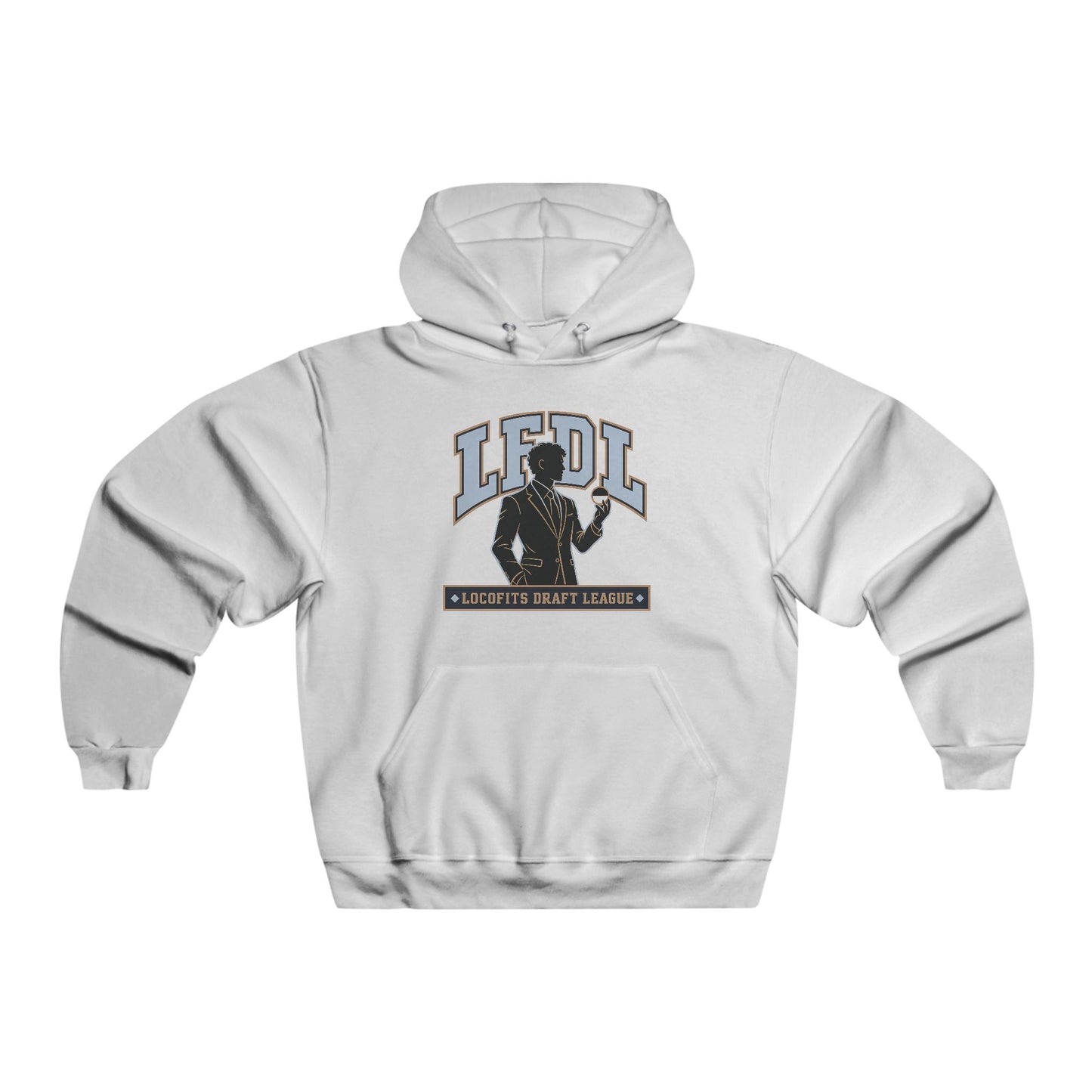 LocoFits Draft League LFDL Portrait Silhouette MP Men's NUBLEND® Hooded Sweatshirt