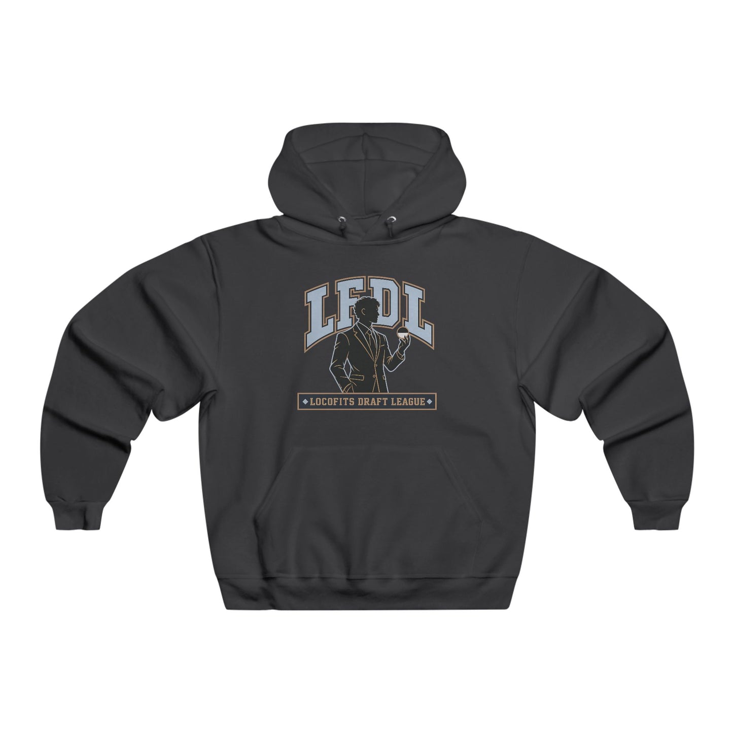 LocoFits Draft League LFDL Portrait Silhouette MP Men's NUBLEND® Hooded Sweatshirt