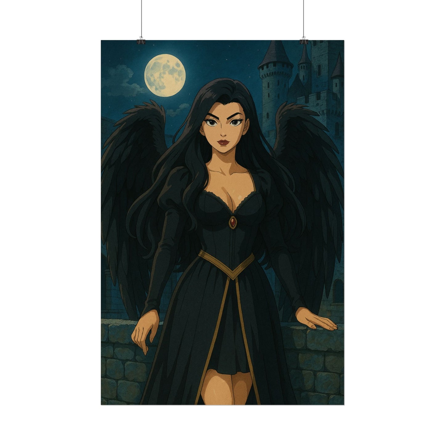 Loco Fits Anime Girls 'Dark Angel' Poster