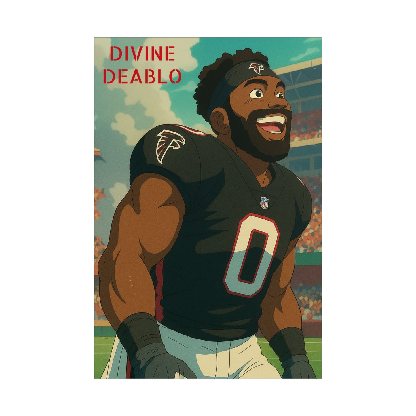 Loco Fits Anime Football 'Divine Deablo' Poster