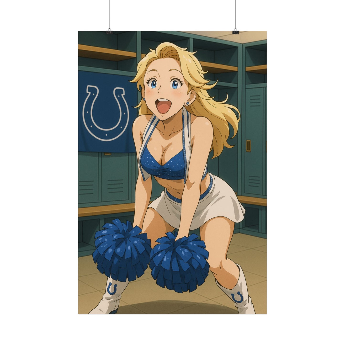 Loco Fits Anime Girls 'Colts Cheerleader Locker Room 1' Poster