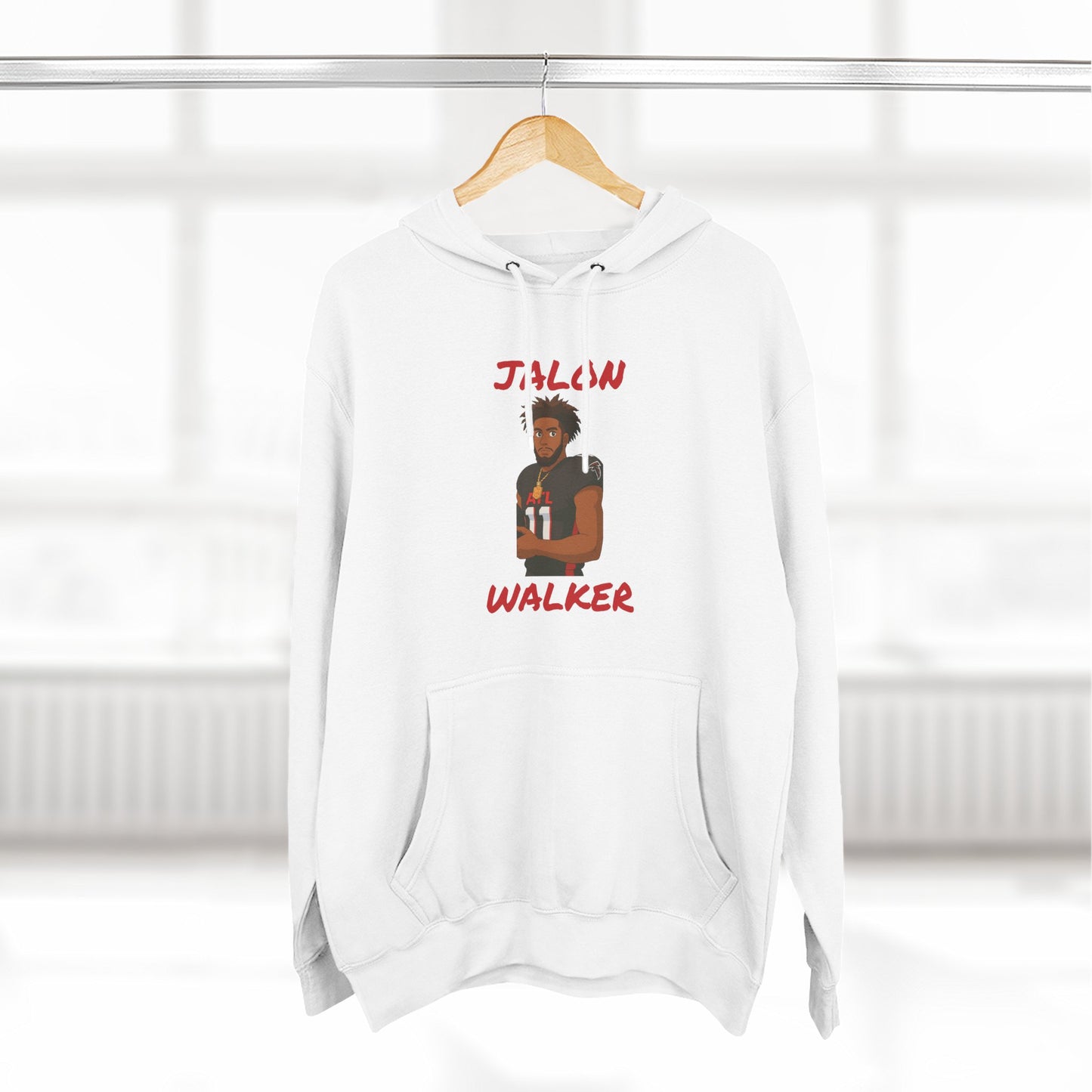 Anime Football 'Jalon Walker' Three-Panel Fleece Hoodie