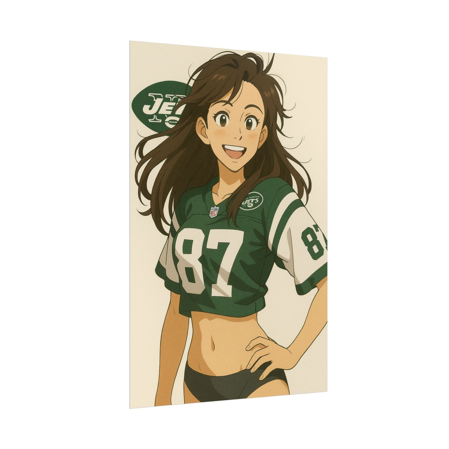 Loco Fits Anime Girls 'Jets Girl 1' Poster