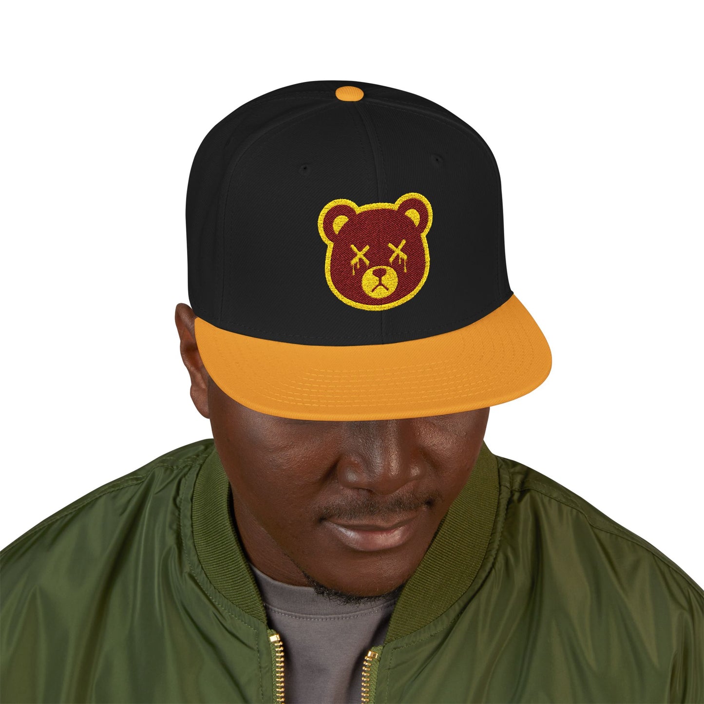 "Wicked Way" Deady Bears Gold & Burgandy Logo Snapback
