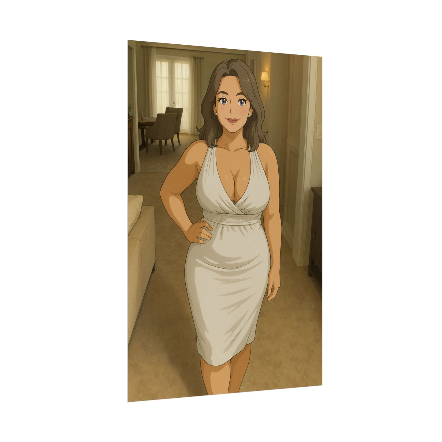 Loco Fits Anime Girls 'Come in for Dinner' Poster