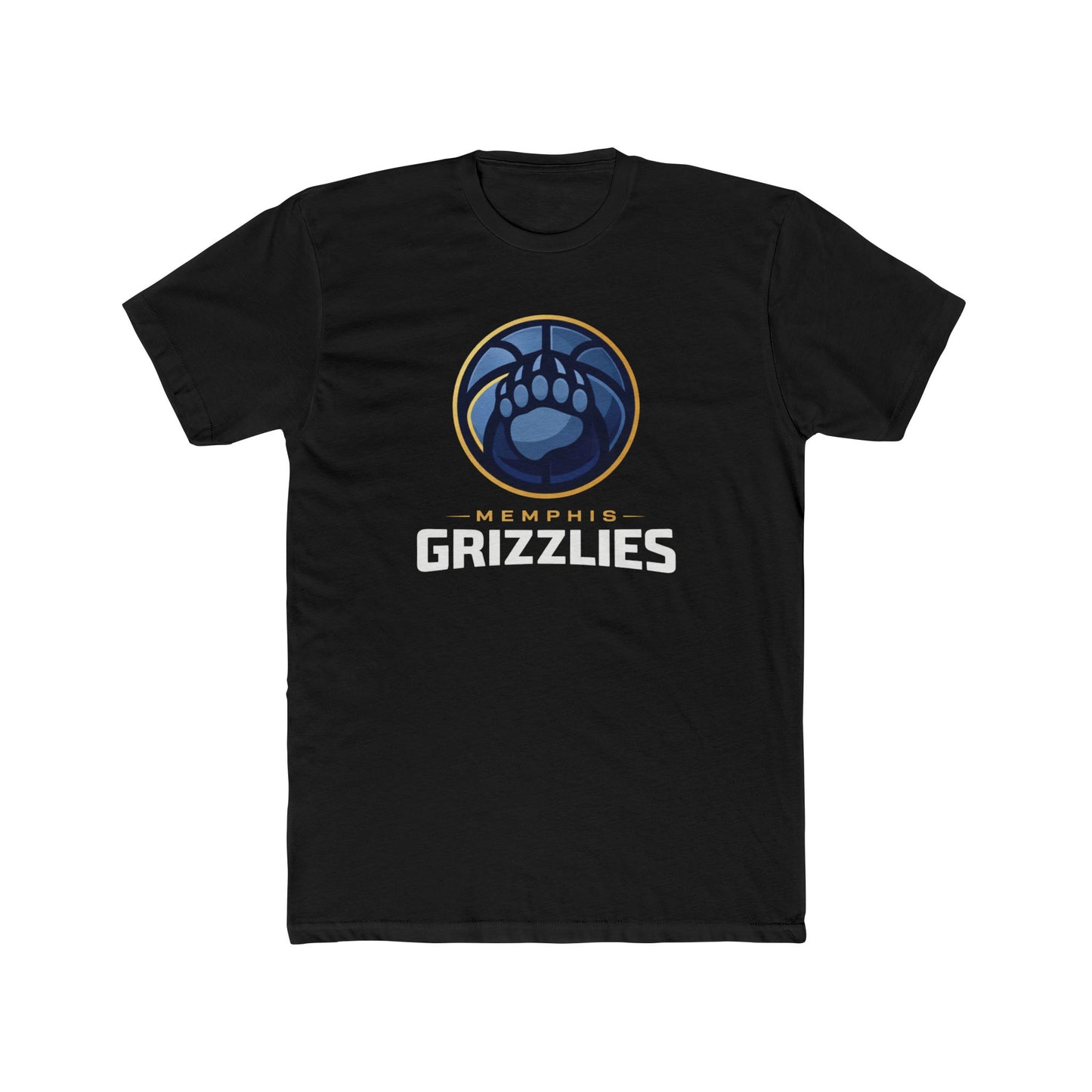 Loco Fits New "NBA Memphis Grizzlies Basketball Concept Logo" Cotton Crew Tee