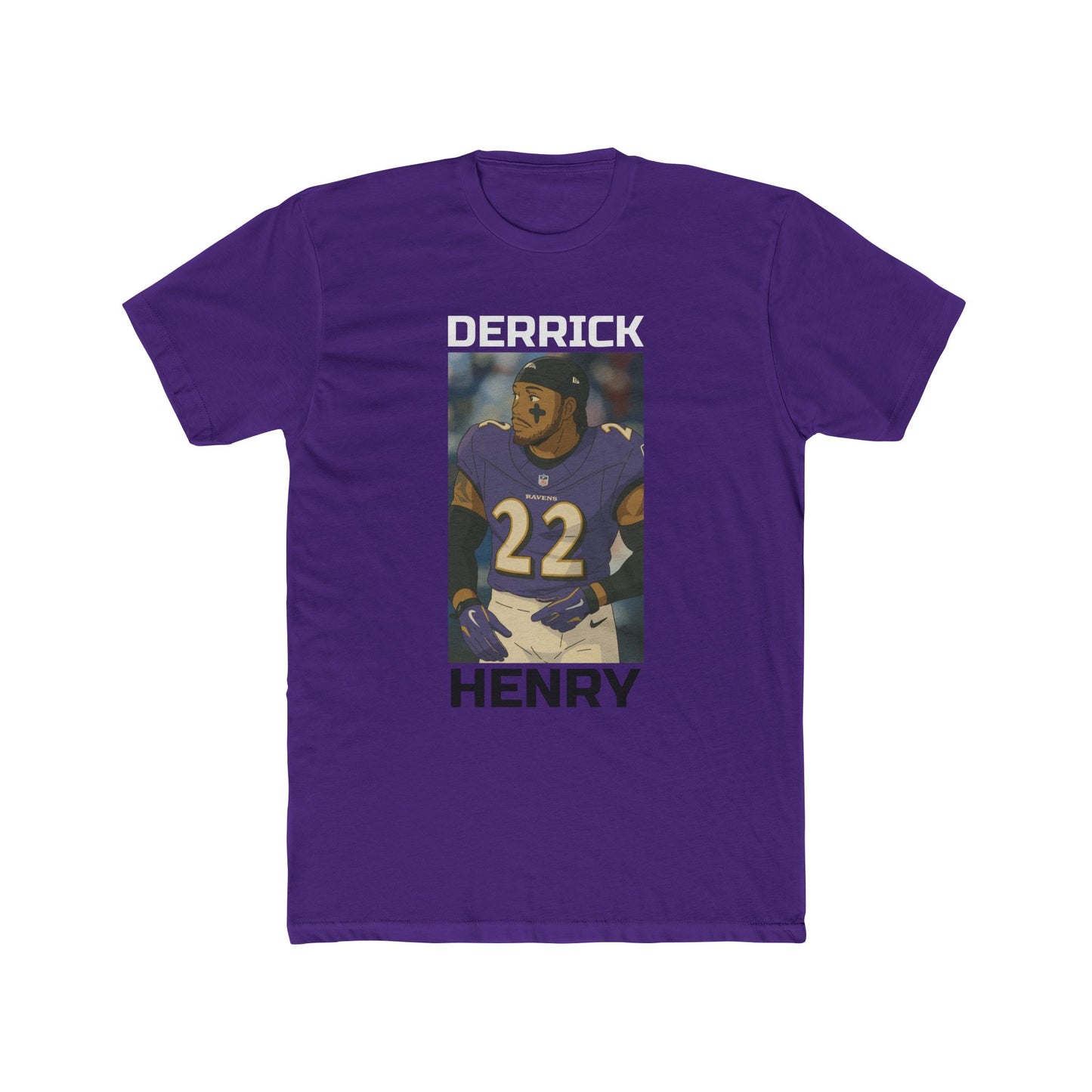 Anime Football 'Derrick Henry' Cotton Crew Tee