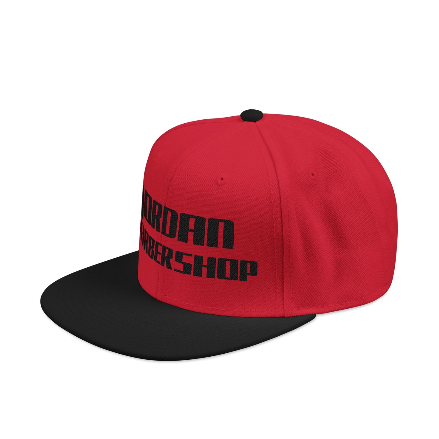 Jordan Barbershop Black Text Snapback