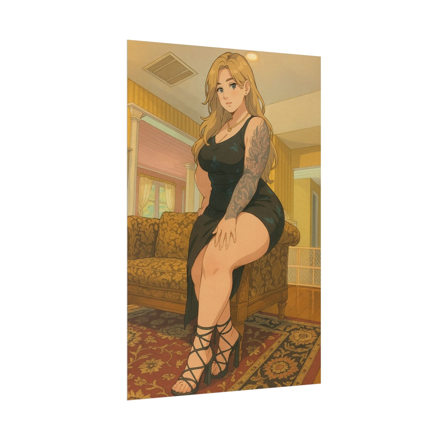 Loco Fits Anime Girls 'Little Black Dress' Poster