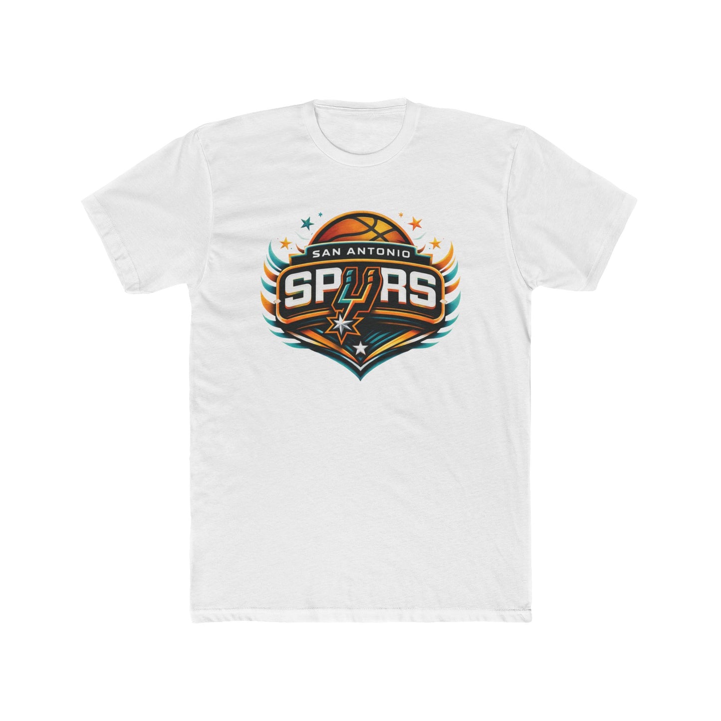 Loco Fits New "NBA San Antonio Spurs Basketball Concept Logo" Cotton Crew Tee