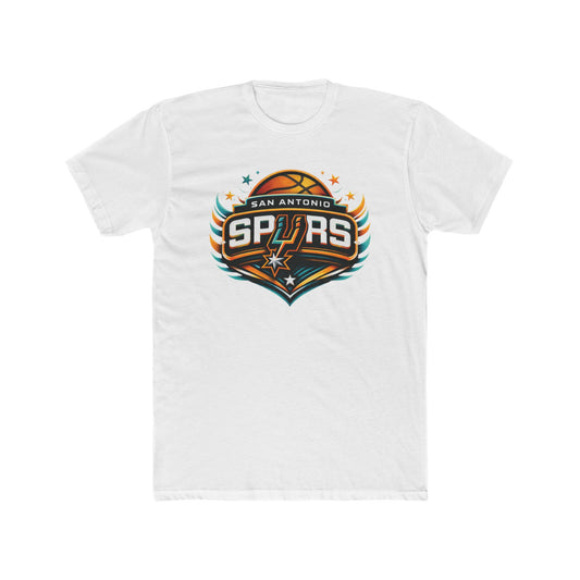 Loco Fits New "NBA San Antonio Spurs Basketball Concept Logo" Cotton Crew Tee