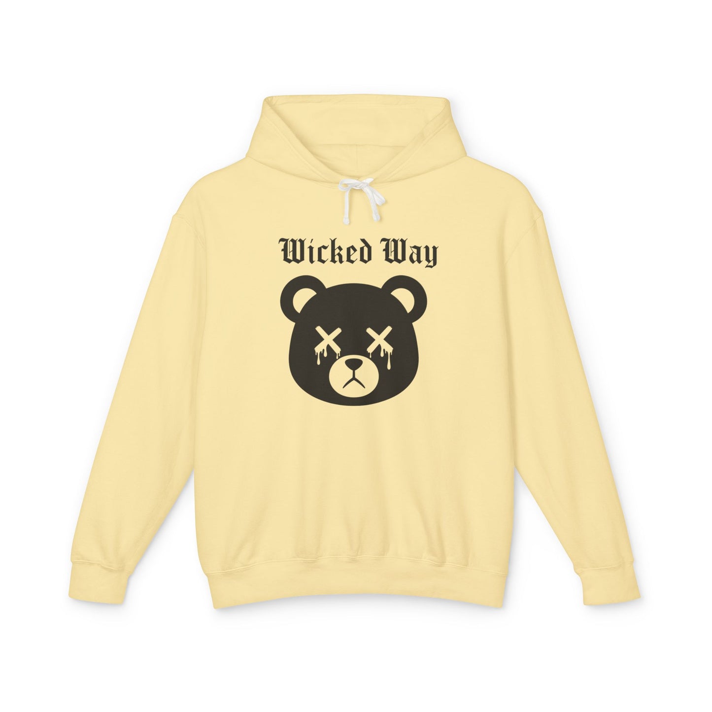"Wicked Way" Deady Bear Head Graphic Hoodie