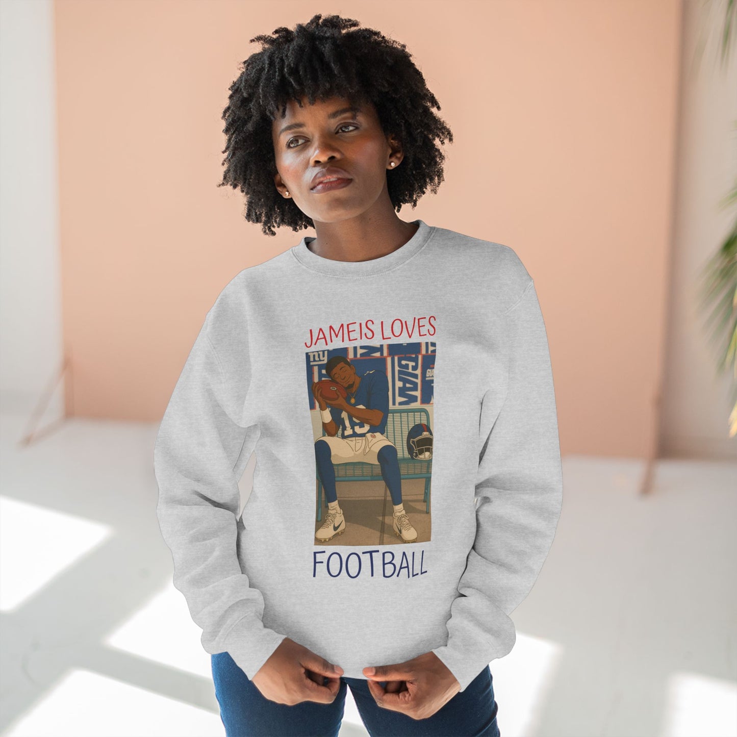 Anime Football 'Jameis Loves Football' Crewneck Sweatshirt