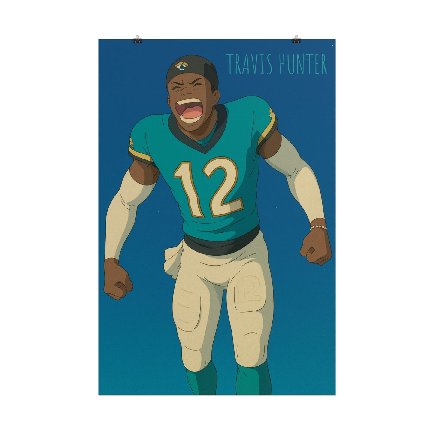 Loco Fits Anime Football 'Travis Hunter' Poster