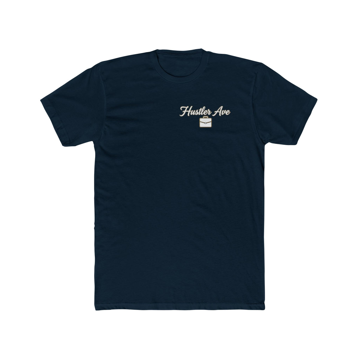 "Hustler Ave" All Business Briefcase Pocket Logo T-Shirt