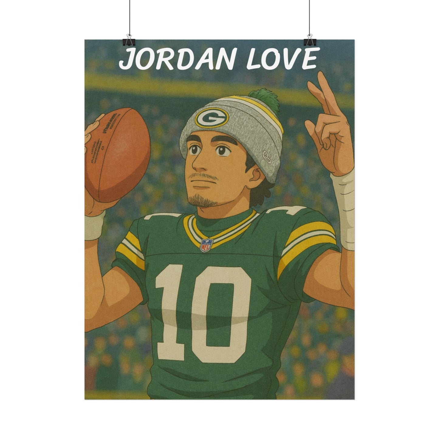 Loco Fits Anime Football 'Jordan Love' Poster V2